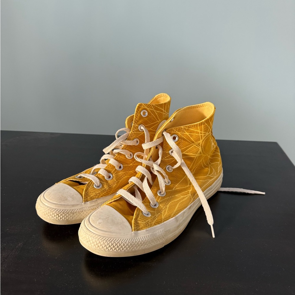 Yellow High-Top Converse
